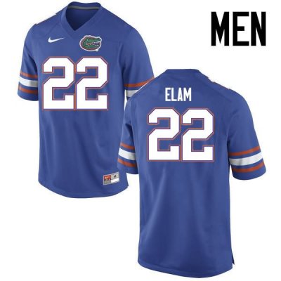 Men's Florida Gators #22 Matt Elam NCAA Nike Blue Authentic Stitched College Football Jersey BXW1062WH